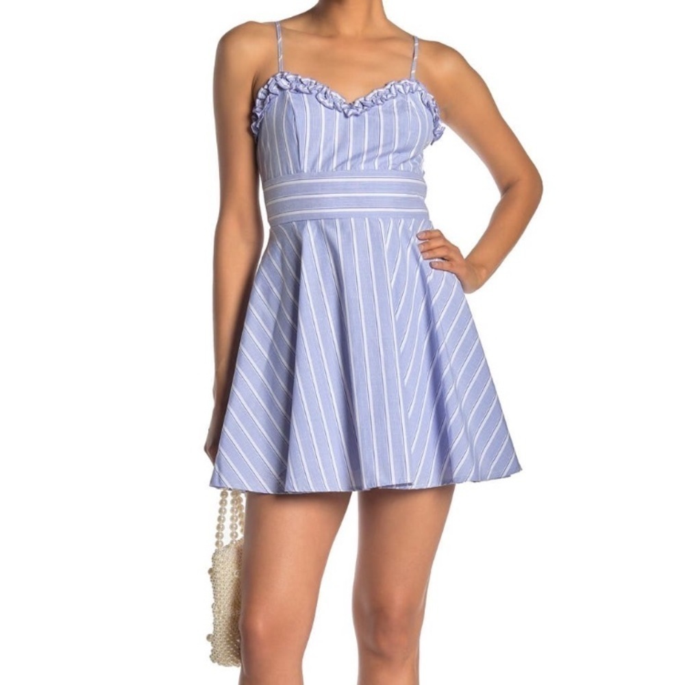ROWA A Raffle striped sleeveless dress